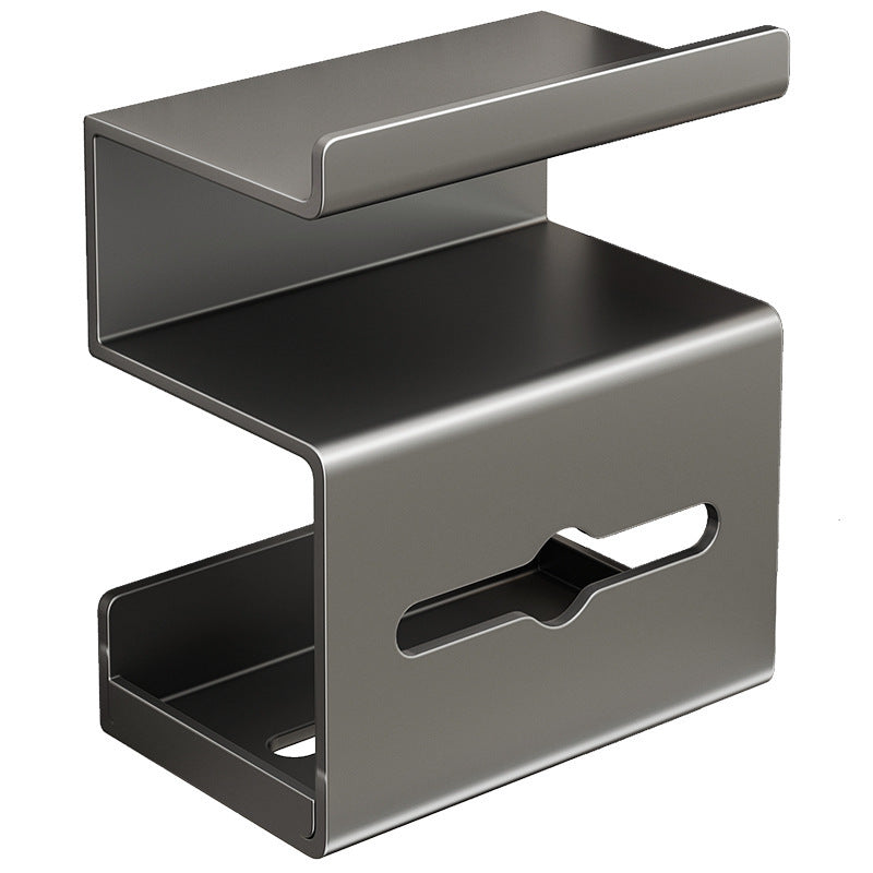 Carbon Steel Wall-Mounted Toilet Paper Holder & Towel Rack