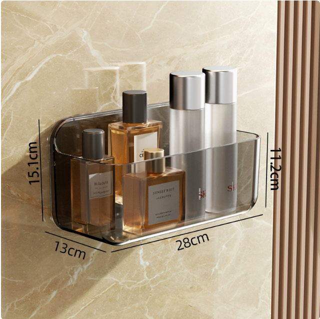 Wall-Mounted Bathroom Organizer Box