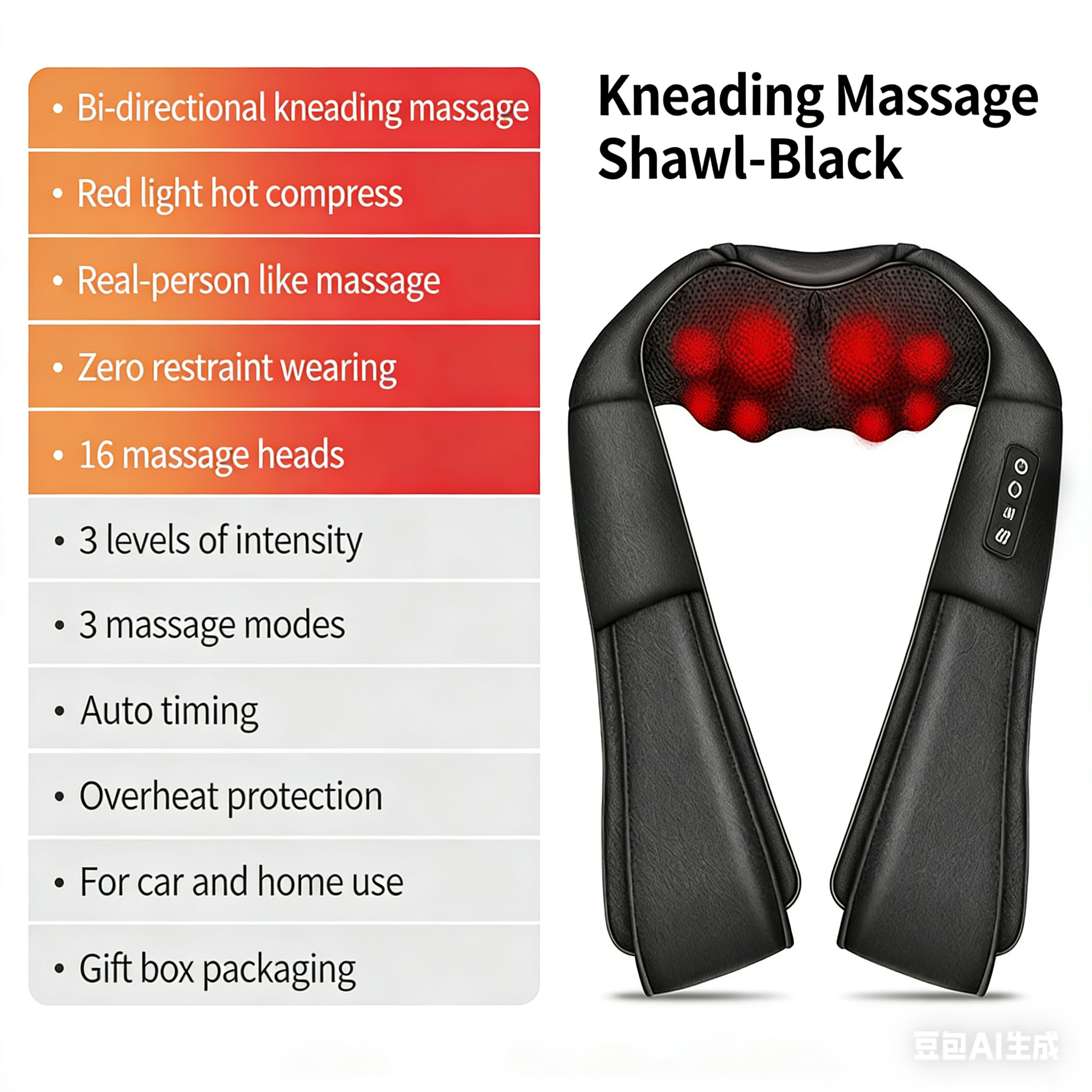 Kneading Shiatsu Shoulder & Neck Massager