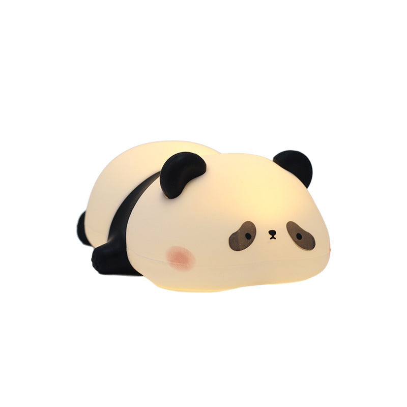 Soft Glow Panda Night Light – Cute Silicone Bedside Lamp